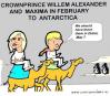 Cartoon: Antarctica-trip (small) by cartoonharry tagged maxima prince alex antarctica dubai