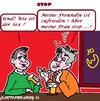 Cartoon: Bar Besuch (small) by cartoonharry tagged bar,besoffen,frau,freundin,gespraech
