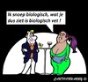 Cartoon: Biologisch (small) by cartoonharry tagged biologisch,bio,vrouw,dik,cartoon,cartoonist,cartoonharry,dutch,toonpool