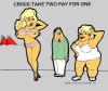 Cartoon: Crisis (small) by cartoonharry tagged hooker pay crisis