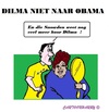 Cartoon: Dilma Rousseff (small) by cartoonharry tagged brasil,usa,rousseff,obama,trip,cancellation,haircutter