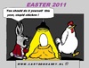 Cartoon: Easter 2011 (small) by cartoonharry tagged chicken easter bunny cartoonharry