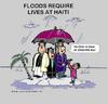 Cartoon: Floods At Haiti (small) by cartoonharry tagged cartoonharry,cartoon,haiti,poor,disaster,floods