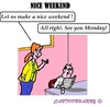 Cartoon: Goodbye (small) by cartoonharry tagged goodbye,weekend,reletionship