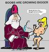 Cartoon: Growing Boobs (small) by cartoonharry tagged santa girl boobs sexy cartoon
