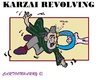 Cartoon: Hamid Karzai (small) by cartoonharry tagged hamidkarzai,karzai,afghanistan,usa,taliban,negotiations,turning,cartoonharry,toonpool