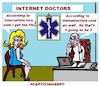 Cartoon: Internet Doctors (small) by cartoonharry tagged internet,doctors,cartoonharry