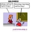 Cartoon: King Examples (small) by cartoonharry tagged school,teacher,kid,kings,greatbritain