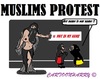 Cartoon: Muslim Protest (small) by cartoonharry tagged muslim,muslima,protest,name,isis
