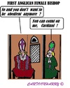 Cartoon: Obediency (small) by cartoonharry tagged england,anglican,church,bishop,female,confession