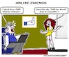 Cartoon: OnLine (small) by cartoonharry tagged online,friends