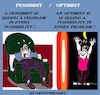 Cartoon: Optimism and Pessimism (small) by cartoonharry tagged optimism,pessimism,cartoonharry