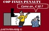 Cartoon: Penalty Fixing (small) by cartoonharry tagged penalty,fixing,police,cop,cartoon,cartoonist,cartoonharry,dutch,toonpool