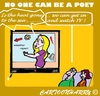 Cartoon: Poetry (small) by cartoonharry tagged weather,forecast,report,tv,heat,poetry,poet