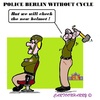 Cartoon: Police Berlin (small) by cartoonharry tagged germany,berlin,police,bicycles,helmets,check