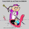 Cartoon: Pope Acting In Error (small) by cartoonharry tagged inviolable,pope,cartoonharry,abuse,error,acting