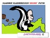 Cartoon: Putin (small) by cartoonharry tagged putin,russia,skunk,cartoon,caricature,cartoonist,cartoonharry,dutch,toonpool