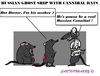 Cartoon: Russian Rats (small) by cartoonharry tagged ghostship,russia,russians,cannibal,rats