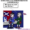Cartoon: Scotlands Independency (small) by cartoonharry tagged scotland,england,queen,pound,independency
