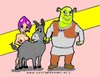 Cartoon: Shrek (small) by cartoonharry tagged sexy girl naked nude donkey shrek cartoonharry
