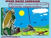 Cartoon: Start Maize Campaign (small) by cartoonharry tagged maize,campaign,pheasant,refugees,syria