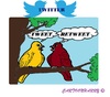 Cartoon: Twitter (small) by cartoonharry tagged twitter,tweets,retweets,birds,people