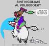Cartoon: Volgeboekte Sinterklaas (small) by cartoonharry tagged sinterklaas,cartoonharry,humor,volgeboekt