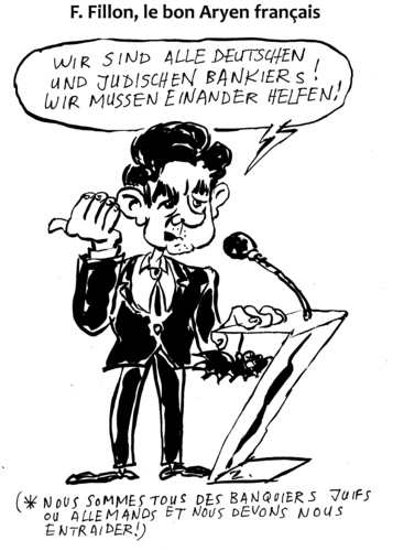 Cartoon: French Tartuffe Fillon (medium) by Zombi tagged francois,fillon,french,satan,europa,devil,economics