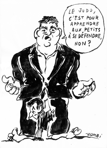 Cartoon: Judoka David Douillet (medium) by Zombi tagged david,douillet,judo,sport,france,french,competion