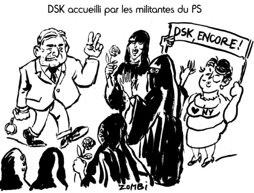 Cartoon: Le Retour de DSK (medium) by Zombi tagged dsk,dominique,strauss,kahn