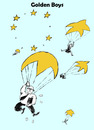 Cartoon: Another 9-11? (small) by Zombi tagged europe europa golden boys parachute