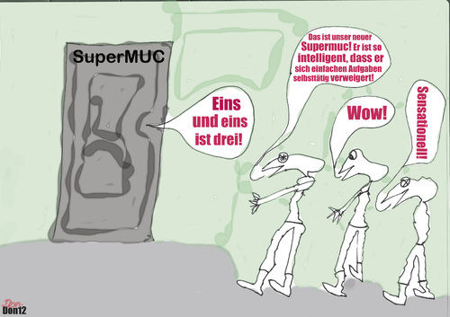 Cartoon: SuperMUC (medium) by Vanessa tagged computer,edv,rechner,pc,internet