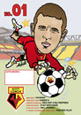 Cartoon: Scott Loach (small) by roundheadillustration tagged football,soccer,goalkeeper