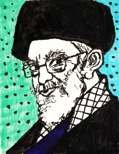 Cartoon: Ajatollah Ali Chamenei (medium) by Pascal Kirchmair tagged chamenei,khamenei,ayatollah,ajatollah,ali,usa,america,amerika,amerikanisch,peace,of,frieden,de,la,paix,paz,della,pace,pomba,da,papst,portrait,ink,drawing,dibujo,desenho,tusche,zeichnung,dessin,illustration,pascal,kirchmair,ilustracion,ilustracao,arte,kunst,artwork,porträt,retrato,pontifex,disegno,cartoon,caricature,karikatur,caricatura,art,artist,artiste,artista,künstler,tuschezeichnung,illustrazione,illustratie,presse,du,jour,the,day,tekening,teckning,cartum,vineta,comica,vignetta,portret,ritratto,guerre,guerra,krieg,war,iran,israel,news,supreme,leader,oberster,führer,cleric,shah,mohammad,reza,pahlavi,geistlicher,kleriker,islam,heiliger,nachrichten,donald,trump,benjamin,netanjahu,netanyahu,chamenei,khamenei,ayatollah,ajatollah,ali,usa,america,amerika,amerikanisch,peace,of,frieden,de,la,paix,paz,della,pace,pomba,da,papst,portrait,ink,drawing,dibujo,desenho,tusche,zeichnung,dessin,illustration,pascal,kirchmair,ilustracion,ilustracao,arte,kunst,artwork,porträt,retrato,pontifex,disegno,cartoon,caricature,karikatur,caricatura,art,artist,artiste,artista,künstler,tuschezeichnung,illustrazione,illustratie,presse,du,jour,the,day,tekening,teckning,cartum,vineta,comica,vignetta,portret,ritratto,guerre,guerra,krieg,war,iran,israel,news,supreme,leader,oberster,führer,cleric,shah,mohammad,reza,pahlavi,geistlicher,kleriker,islam,heiliger,nachrichten,donald,trump,benjamin,netanjahu,netanyahu