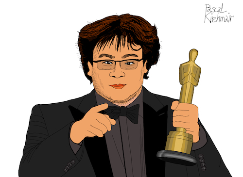 Cartoon: Bong Joon-ho (medium) by Pascal Kirchmair tagged academy,awards,oscar,oscars,bong,joon,ho,author,autor,autore,auteur,filmmaker,artist,art,hollywood,parasite,screenwriter,illustration,drawing,zeichnung,pascal,kirchmair,cartoon,caricature,karikatur,ilustracion,dibujo,desenho,ink,disegno,ilustracao,illustrazione,illustratie,dessin,de,presse,du,jour,of,the,day,tekening,teckning,cartum,vineta,comica,vignetta,caricatura,portrait,porträt,portret,retrato,ritratto,academy,awards,oscar,oscars,bong,joon,ho,author,autor,autore,auteur,filmmaker,artist,art,hollywood,parasite,screenwriter,illustration,drawing,zeichnung,pascal,kirchmair,cartoon,caricature,karikatur,ilustracion,dibujo,desenho,ink,disegno,ilustracao,illustrazione,illustratie,dessin,de,presse,du,jour,of,the,day,tekening,teckning,cartum,vineta,comica,vignetta,caricatura,portrait,porträt,portret,retrato,ritratto