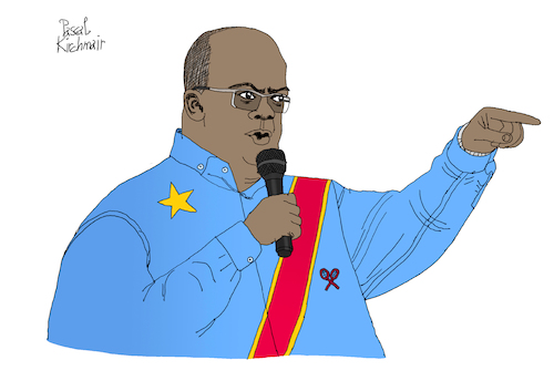 Cartoon: Felix Tshisekedi (medium) by Pascal Kirchmair tagged felix,tshisekedi,democratic,republic,of,the,congo,demokratische,republik,kongo,kinshasa,illustration,drawing,zeichnung,pascal,kirchmair,political,cartoon,caricature,karikatur,ilustracion,dibujo,desenho,ink,disegno,ilustracao,illustrazione,illustratie,dessin,de,presse,du,jour,art,day,tekening,teckning,cartum,vineta,comica,vignetta,caricatura,portrait,retrato,ritratto,portret,kunst,paris,france,president,politiker,politician,politics,präsident,felix,tshisekedi,democratic,republic,of,the,congo,demokratische,republik,kongo,kinshasa,illustration,drawing,zeichnung,pascal,kirchmair,political,cartoon,caricature,karikatur,ilustracion,dibujo,desenho,ink,disegno,ilustracao,illustrazione,illustratie,dessin,de,presse,du,jour,art,day,tekening,teckning,cartum,vineta,comica,vignetta,caricatura,portrait,retrato,ritratto,portret,kunst,paris,france,president,politiker,politician,politics,präsident