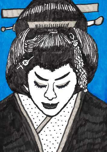 Cartoon: Geisha (medium) by Pascal Kirchmair tagged geisha,japan,japon,tänzerin,dancer,danseuse,modell,model,ink,drawing,tusche,zeichnung,art,arte,kunst,caricatura,cartoon,caricature,karikatur,illustration,dessin,pascal,kirchmair,portrait,retrato,ritratto,dibujo,desenho,powerfrau,sexy,girl,sensual,sabrosa,ilustracion,ilustracao,woman,porträt,sensuelle,sexo,erotik,erotic,erotismo,eroticism,erotisme,erotica,femme,frau,supermodel,black,power,schwarz,noire,beaute,beauty,beautiful,whore,tuschezeichnung,encre,de,chine,tinta,china,nanquim,inchiostro,geisha,japan,japon,tänzerin,dancer,danseuse,modell,model,ink,drawing,tusche,zeichnung,art,arte,kunst,caricatura,cartoon,caricature,karikatur,illustration,dessin,pascal,kirchmair,portrait,retrato,ritratto,dibujo,desenho,powerfrau,sexy,girl,sensual,sabrosa,ilustracion,ilustracao,woman,porträt,sensuelle,sex,sexo,erotik,erotic,erotismo,eroticism,erotisme,erotica,femme,frau,supermodel,black,power,schwarz,noire,beaute,beauty,beautiful,whore,tuschezeichnung,encre,de,chine,tinta,china,nanquim,inchiostro