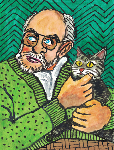 Henri Matisse mit Katze