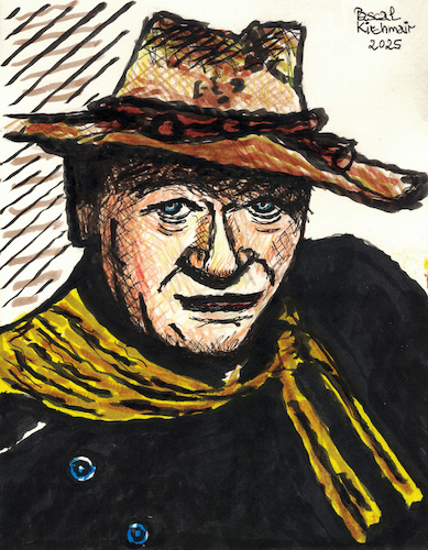 John Wayne mit Cowboyhut John Wayne mit Cowboyhut
