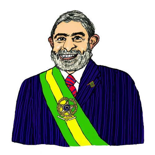 Cartoon: Luiz Inacio Lula da Silva (medium) by Pascal Kirchmair tagged politiker,politician,politicien,brasil,brasile,bresil,brazil,luiz,inacio,lula,da,silva,brasilien,präsident,karikatur,caricature,cartoon