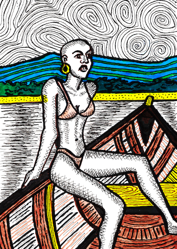 Cartoon: Memu Conteh (medium) by Pascal Kirchmair tagged barca,bote,bateau,ivory,coast,memu,conteh,black,sexy,ebony,boat,africa,bikini,meer,sea,me,mare,mar,samba,karneval,do,carnaval,carioca,brasilianerin,rio,de,janeiro,copa,cabana,tänzerin,dancer,danseuse,brazil,brasil,bresil,brasile,elite,model,topmodel,top,strip,striptease,ink,drawing,tusche,zeichnung,lingerie,art,arte,kunst,caricatura,cartoon,caricature,karikatur,illustration,dessin,pascal,kirchmair,portrait,retrato,ritratto,dibujo,desenho,powerfrau,girl,sensual,sabrosa,ilustracion,ilustracao,woman,porträt,sensuelle,sexo,erotik,erotic,erotismo,eroticism,erotisme,erotica,femme,frau,supermodel,power,schwarz,noire,beaute,beauty,beautiful,pearl,schwarze,perle,barca,bote,bateau,ivory,coast,memu,conteh,black,sexy,ebony,boat,africa,bikini,meer,sea,me,mare,mar,samba,karneval,do,carnaval,carioca,brasilianerin,rio,de,janeiro,copa,cabana,tänzerin,dancer,danseuse,brazil,brasil,bresil,brasile,elite,model,topmodel,top,strip,striptease,ink,drawing,tusche,zeichnung,lingerie,art,arte,kunst,caricatura,cartoon,caricature,karikatur,illustration,dessin,pascal,kirchmair,portrait,retrato,ritratto,dibujo,desenho,powerfrau,girl,sensual,sabrosa,ilustracion,ilustracao,woman,porträt,sensuelle,sex,sexo,erotik,erotic,erotismo,eroticism,erotisme,erotica,femme,frau,supermodel,power,schwarz,noire,beaute,beauty,beautiful,pearl,schwarze,perle