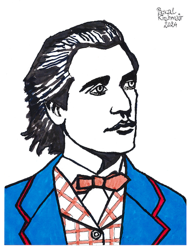 Cartoon: Mihai Eminescu (medium) by Pascal Kirchmair tagged mihai,eminescu,rumania,berlin,berlino,romania,rumänien,roumanie,literatur,literature,schriftsteller,author,autor,autore,auteur,writer,illustration,ink,drawing,tusche,tuschezeichnung,zeichnung,pascal,kirchmair,cartoon,caricature,karikatur,ilustracion,dibujo,desenho,disegno,ilustracao,illustrazione,illustratie,dessin,de,presse,du,jour,of,the,day,tekening,teckning,cartum,vineta,comica,vignetta,caricatura,portrait,porträt,portret,retrato,ritratto,art,arte,kunst,artwork,mihai,eminescu,rumania,berlin,berlino,romania,rumänien,roumanie,literatur,literature,schriftsteller,author,autor,autore,auteur,writer,illustration,ink,drawing,tusche,tuschezeichnung,zeichnung,pascal,kirchmair,cartoon,caricature,karikatur,ilustracion,dibujo,desenho,disegno,ilustracao,illustrazione,illustratie,dessin,de,presse,du,jour,of,the,day,tekening,teckning,cartum,vineta,comica,vignetta,caricatura,portrait,porträt,portret,retrato,ritratto,art,arte,kunst,artwork