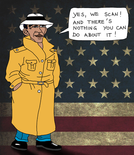 Cartoon: NSA (medium) by Pascal Kirchmair tagged imperialistic,nachrichtendienst,imperium,imperialistisch,spy,spies,spionage,spion,espion,spia,spiona,national,security,agency,barack,obama,yes,we,scan,nsa,edward,snowden,usa