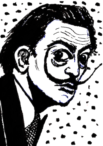 Cartoon: Salvador Dali (medium) by Pascal Kirchmair tagged salvador,dali,pascal,kirchmair,dessin,ink,drawing,tusche,tuschezeichnung,la,coruna,pablo,ruiz,picasso,espana,painting,dipinto,pintura,pittura,peinture,artist,artiste,artista,kunst,künstler,illustration,zeichnung,cartoon,caricature,karikatur,ilustracion,dibujo,desenho,disegno,ilustracao,illustrazione,illustratie,de,presse,du,jour,art,of,the,day,tekening,teckning,cartum,vineta,comica,vignetta,caricatura,portrait,porträt,portret,retrato,ritratto,malaga,spanien,espagne,spain,spagna,arte,artwork,tintachina,salvador,dali,pascal,kirchmair,dessin,ink,drawing,tusche,tuschezeichnung,la,coruna,pablo,ruiz,picasso,espana,painting,dipinto,pintura,pittura,peinture,artist,artiste,artista,kunst,künstler,illustration,zeichnung,cartoon,caricature,karikatur,ilustracion,dibujo,desenho,disegno,ilustracao,illustrazione,illustratie,de,presse,du,jour,art,of,the,day,tekening,teckning,cartum,vineta,comica,vignetta,caricatura,portrait,porträt,portret,retrato,ritratto,malaga,spanien,espagne,spain,spagna,arte,artwork,tintachina