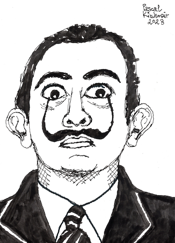 Cartoon: Salvador Dali (medium) by Pascal Kirchmair tagged salvador,dali,pascal,kirchmair,dessin,ink,drawing,tusche,tuschezeichnung,la,coruna,pablo,ruiz,picasso,espana,painting,dipinto,pintura,pittura,peinture,artist,artiste,artista,kunst,künstler,illustration,zeichnung,cartoon,caricature,karikatur,ilustracion,dibujo,desenho,disegno,ilustracao,illustrazione,illustratie,de,presse,du,jour,art,of,the,day,tekening,teckning,cartum,vineta,comica,vignetta,caricatura,portrait,porträt,portret,retrato,ritratto,malaga,spanien,espagne,spain,spagna,arte,artwork,tintachina,crazy,fou,mad,madman,salvador,dali,pascal,kirchmair,dessin,ink,drawing,tusche,tuschezeichnung,la,coruna,pablo,ruiz,picasso,espana,painting,dipinto,pintura,pittura,peinture,artist,artiste,artista,kunst,künstler,illustration,zeichnung,cartoon,caricature,karikatur,ilustracion,dibujo,desenho,disegno,ilustracao,illustrazione,illustratie,de,presse,du,jour,art,of,the,day,tekening,teckning,cartum,vineta,comica,vignetta,caricatura,portrait,porträt,portret,retrato,ritratto,malaga,spanien,espagne,spain,spagna,arte,artwork,tintachina,crazy,fou,mad,madman