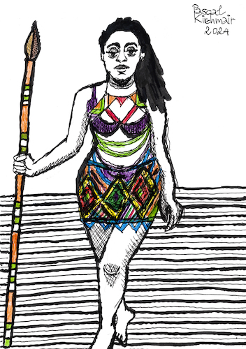 Cartoon: Zulu Mädchen (medium) by Pascal Kirchmair tagged african,zulu,fighter,sexy,warrior,powerfrau,sensual,sabrosa,ink,drawing,tusche,zeichnung,illustration,ilustracion,ilustracao,pascal,kirchmair,desenho,dibujo,dangerous,mistress,femdom,dessin,teen,teenager,africa,afrika,afrique,burlesque,lingerie,art,arte,kunst,milf,mature,housewife,hausfrau,caricatura,cartoon,caricature,karikatur,portrait,retrato,ritratto,girl,woman,gefährlich,porträt,sensuelle,sexo,erotik,erotic,erotismo,eroticism,erotisme,erotica,femme,frau,artwork,latina,mujer,painting,peinture,cuadro,quadro,pintura,dipinto,pittura,naive,malerei,naif,naiv,african,zulu,fighter,sexy,warrior,powerfrau,sensual,sabrosa,ink,drawing,tusche,zeichnung,illustration,ilustracion,ilustracao,pascal,kirchmair,desenho,dibujo,dangerous,mistress,femdom,dessin,teen,teenager,africa,afrika,afrique,burlesque,lingerie,art,arte,kunst,milf,mature,housewife,hausfrau,caricatura,cartoon,caricature,karikatur,portrait,retrato,ritratto,girl,woman,gefährlich,porträt,sensuelle,sex,sexo,erotik,erotic,erotismo,eroticism,erotisme,erotica,femme,frau,artwork,latina,mujer,painting,peinture,cuadro,quadro,pintura,dipinto,pittura,naive,malerei,naif,naiv