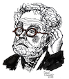 Cartoon: Anton Zeilinger (small) by Pascal Kirchmair tagged anton,zeilinger,austria,vienna,wien,österreich,illustration,drawing,tusche,auf,papier,tuschezeichnung,encre,de,chine,tinta,china,inchiostro,zeichnung,pascal,kirchmair,cartoon,caricature,karikatur,ilustracion,dibujo,desenho,ink,disegno,ilustracao,illustrazione,illustratie,dessin,presse,du,jour,art,of,the,day,tekening,teckning,cartum,vineta,comica,vignetta,caricatura,portrait,retrato,ritratto,portret,gravitation,genius,genie,mastermind,wiz,whizz,whiz,genio,porträt,nanquim,physik,physics,physique,fisica