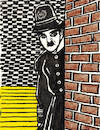 Cartoon: Charlie Chaplin (small) by Pascal Kirchmair tagged charles,charlie,spencer,chaplin,actor,schauspieler,comedian,comedien,acteur,komiker,stummfilm,author,autor,autore,auteur,filmmaker,artist,art,hollywood,screenwriter,illustration,drawing,zeichnung,pascal,kirchmair,cartoon,caricature,karikatur,ilustracion,dibujo,desenho,ink,disegno,ilustracao,illustrazione,illustratie,dessin,de,presse,du,jour,of,the,day,tekening,teckning,cartum,vineta,comica,vignetta,caricatura,portrait,porträt,portret,retrato,ritratto,melone,tramp,slapstick,komödie,icon,polizist,polizei,police,officer,offizier,policia,polizia,vigile,poliziotto,guardia,policial