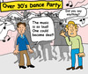 Cartoon: Die Party ab 30 (small) by Pascal Kirchmair tagged party,ab,30,over,old