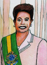 Cartoon: Dilma Rousseff (small) by Pascal Kirchmair tagged wirtschaftswissenschaftlerin,sozialdemokratisch,partido,dos,trabalhadores,belo,horizonte,presidente,president,präsidentin,dilma,rousseff,karikatur,portrait,caricature,brazil,brasil,brasilien
